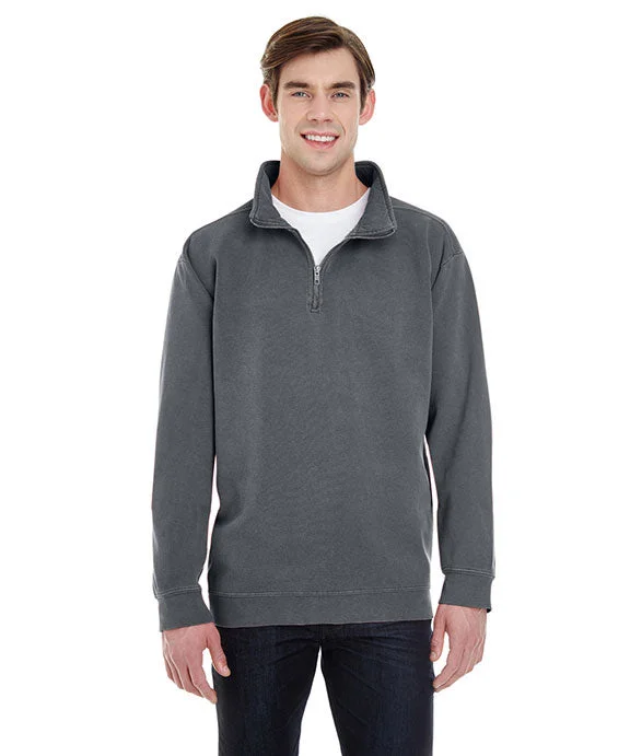 1580 - Comfort Colors Adult Quarter-Zip Sweatshirt | Pepper