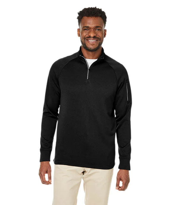 CE801 - Core 365 Unisex Fusion ChromaSoft™ Fleece Quarter-Zip | Black