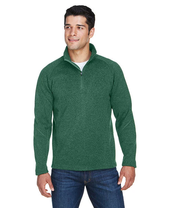 DG792 - Devon & Jones Adult Bristol Sweater Fleece Quarter-Zip | Forest Heather