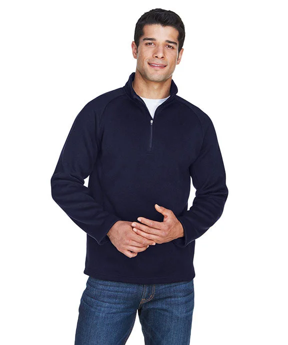 DG792 - Devon & Jones Adult Bristol Sweater Fleece Quarter-Zip | Navy