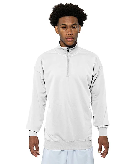 N4282 - A4 Adult Sprint Fleece Quarter-Zip | White