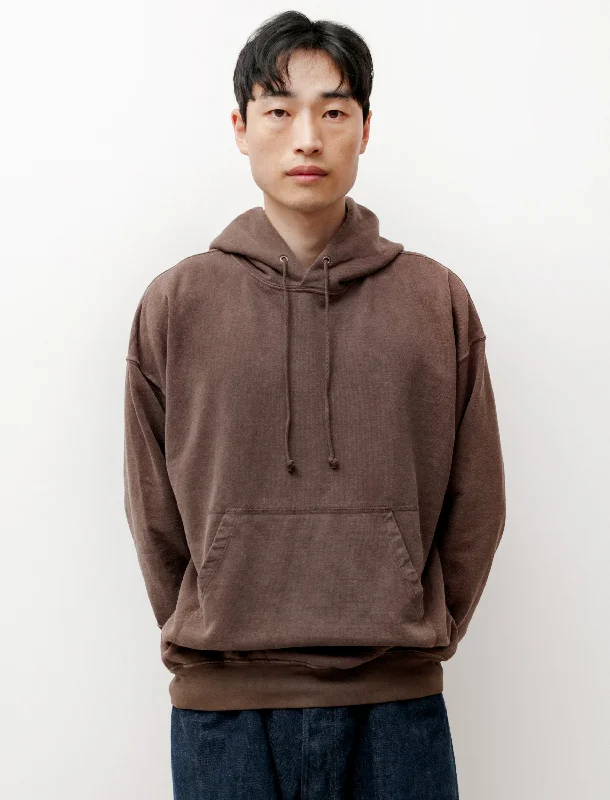 Hooded Sweatshirt Organic Cotton Hemp Faded Brown