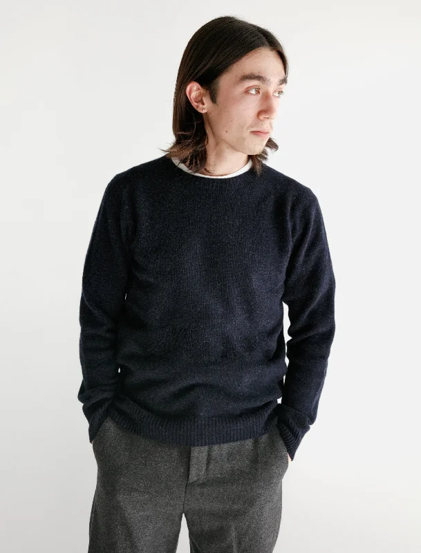 Merino Cashmere Sweater Navy