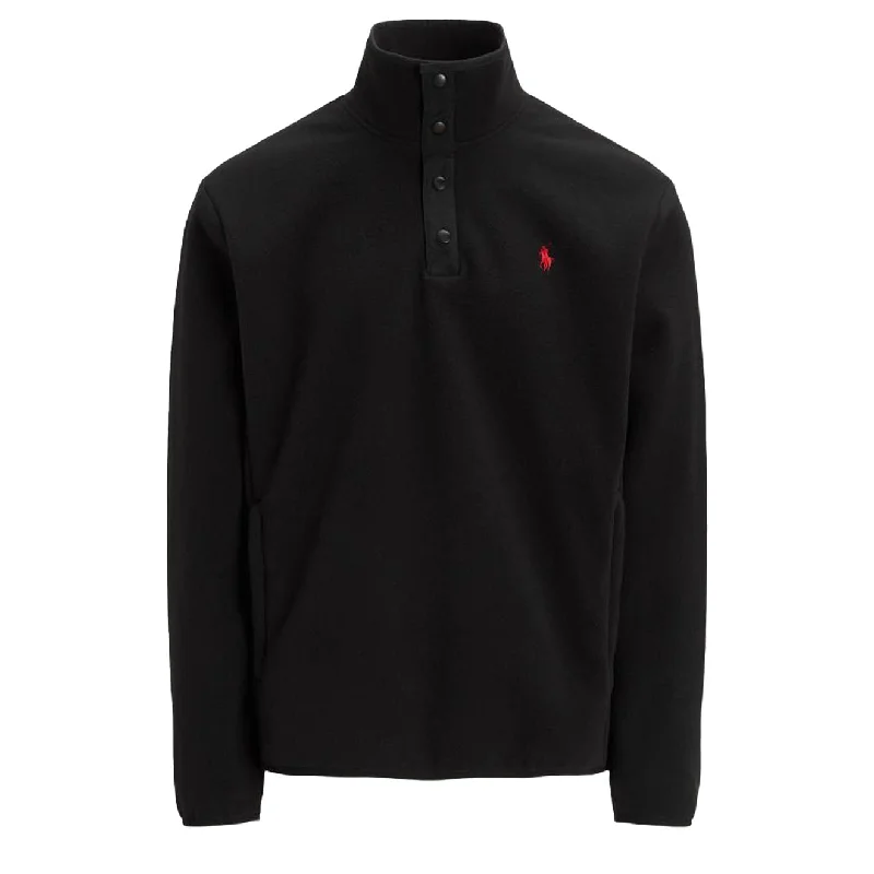 Polo Ralph Lauren Mockneck Pullover Fleece Polo Black / Polo Black