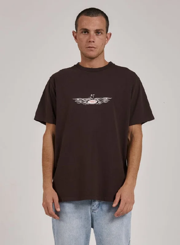 Laid Back Merch Fit Tee - Postal Brown