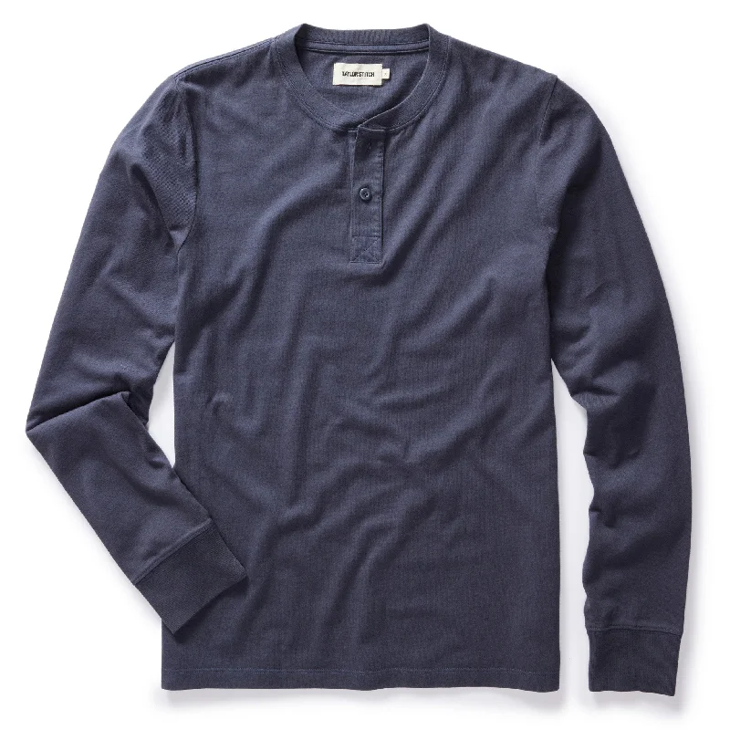 The Organic Cotton Henley in Navy